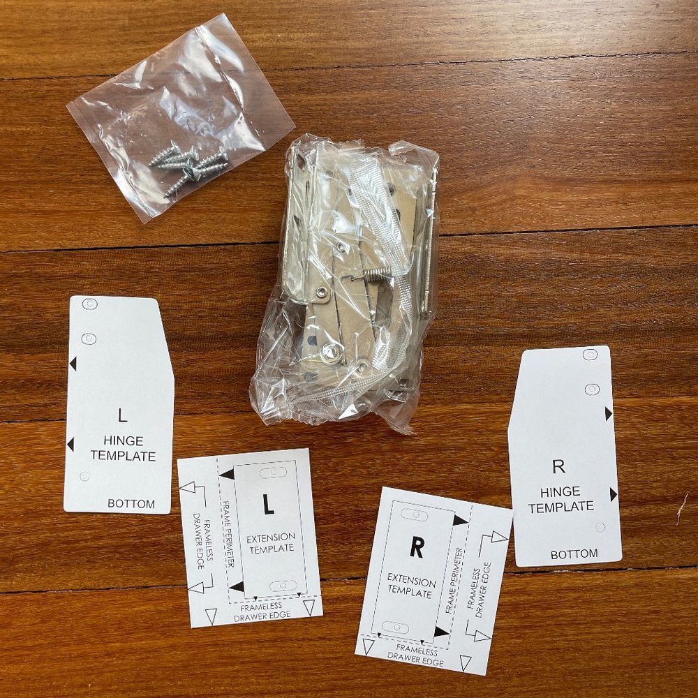 NEW Two (2) Tip Out Tray Hinges